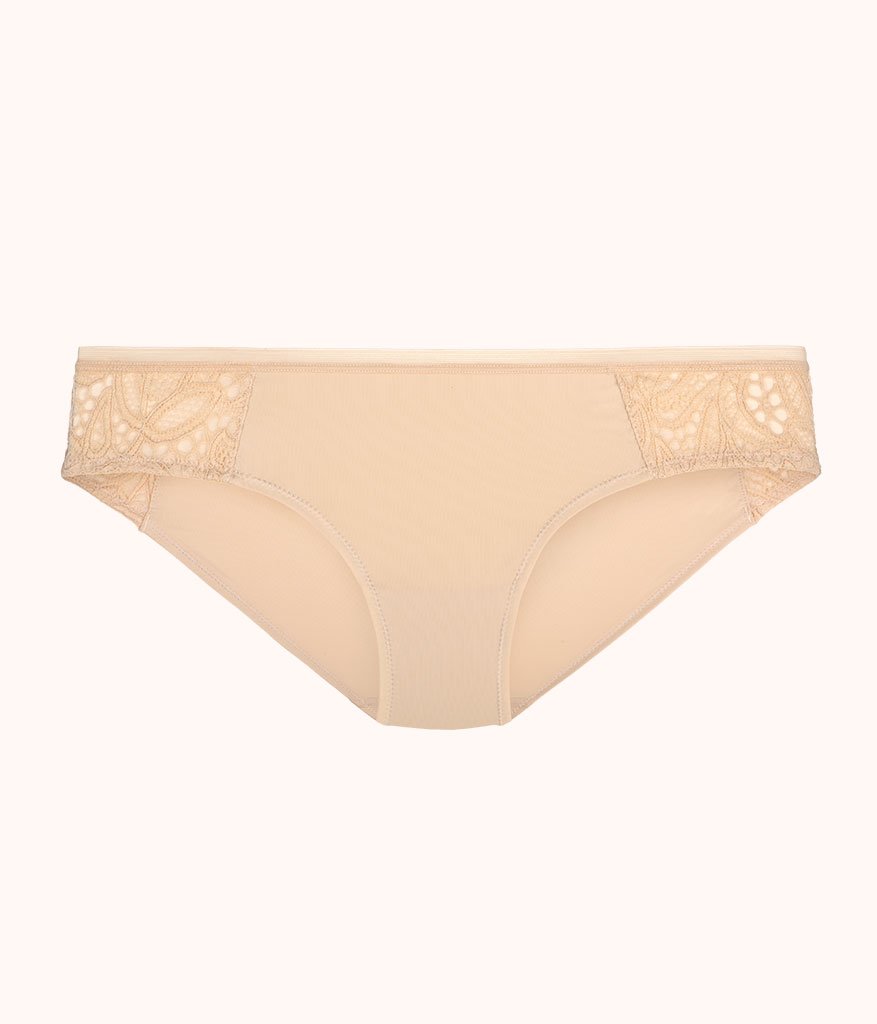 The Palm Lace Bikini: Toasted Almond