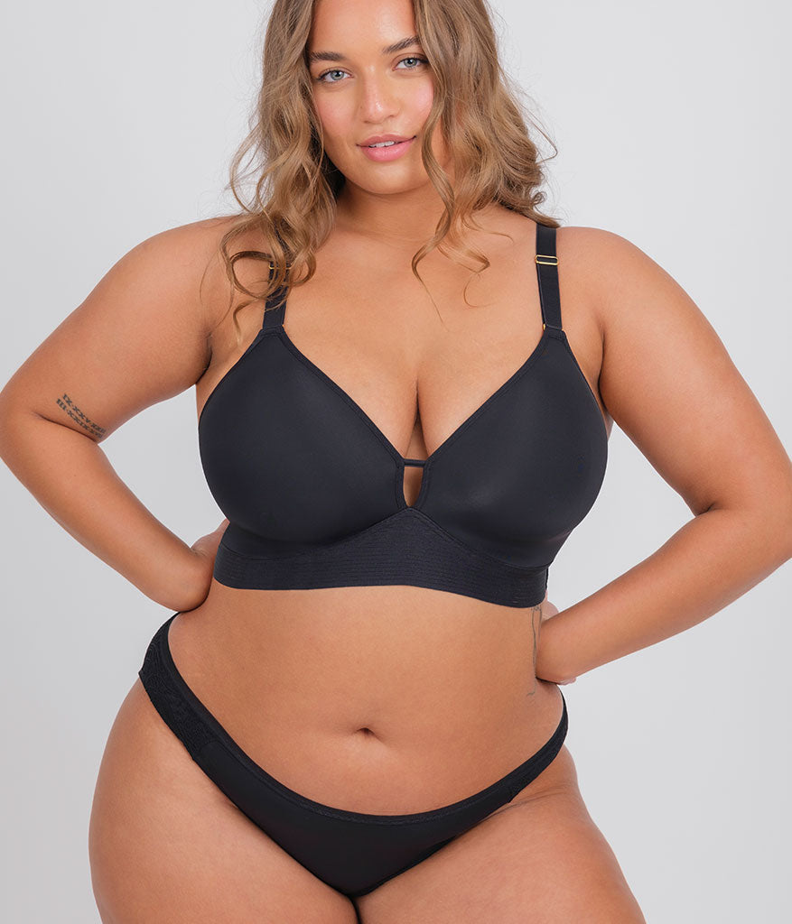The Spacer Bra: Jet Black